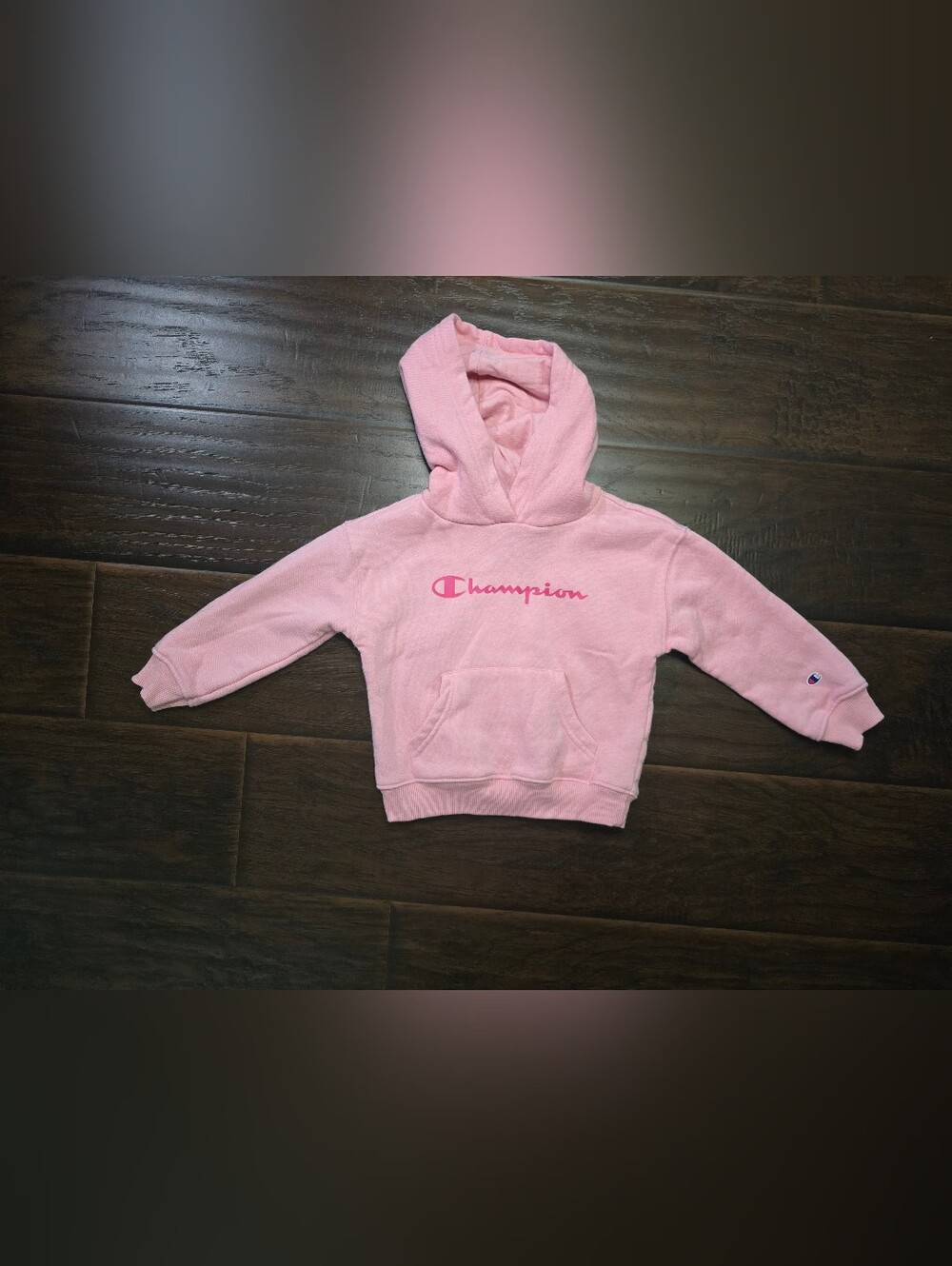 Champion Pink Pullover Fleece Lined Hoodie Girls 24M